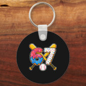 Baseball Drip Number 67 Player 67th Birthday Meme キーホルダー (正面)