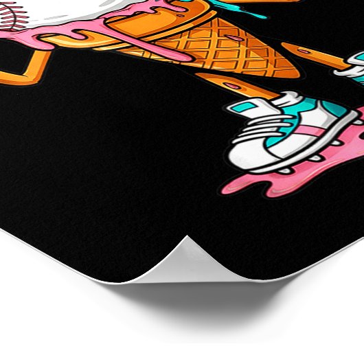 Baseball Drip Number 67 Player Or 67th Birthday  ポスター (角)