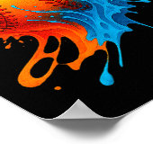 Baseball Drip Team For Boys And Girls Ice Cream Co ポスター (角)