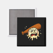 Baseball Drip Team For Boys Ice Cream Cool  マグネット (正面/裏面)