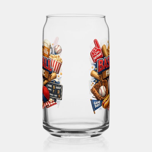 Baseball fanatic ガラス缶 (右)