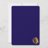 Baseball First Year Down 1st Birthday  招待状 (裏面)