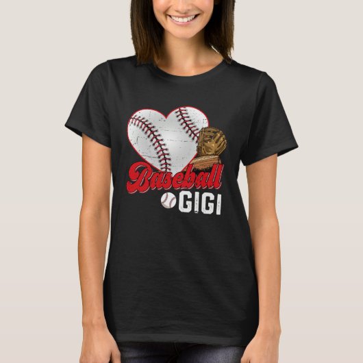 Baseball Gigi Baseball  Cute Mother s Day Girl Wom Tシャツ (正面)