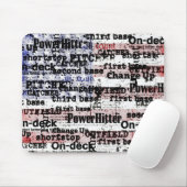 Baseball Glory | Faded Grunge American Flag Words マウスパッド (マウス)