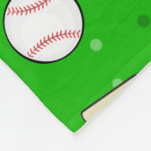 Baseball - Gloves, Balls & Bats Seamless Pattern フリースブランケット (角)