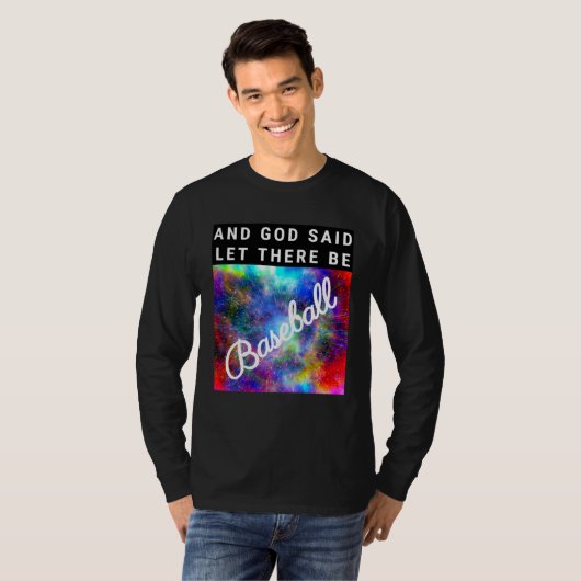 Baseball God Bible Religion Tシャツ (正面フル)