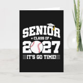 Baseball Graduation Go Time Senior Class of 2027 カード (正面)