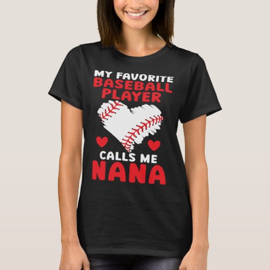 Baseball Grandma Grandmother Granny Grandparents D Tシャツ (正面)