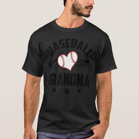 Baseball Grandma Matching Family Softball Baseball Tシャツ (正面)