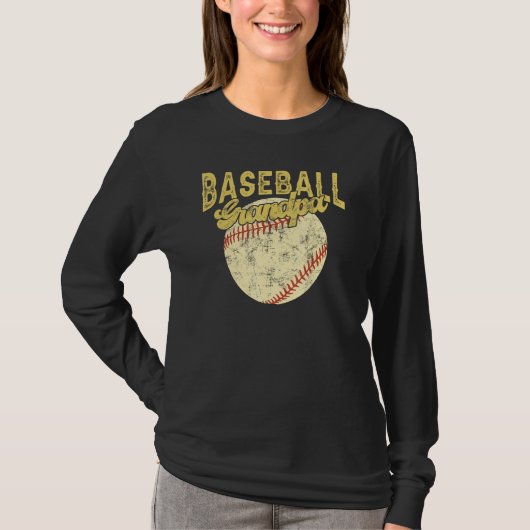 Baseball Grandpa Family Matching Funny Fathers Day Tシャツ (正面)