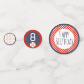 Baseball Happy Birthday Confetti コンフェッティ (裏面)