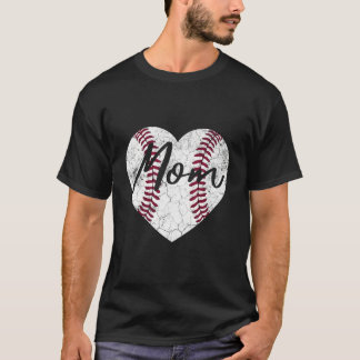 Baseball He Mom Softball Mother'S Day Tシャツ