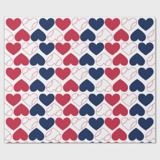 Baseball Heart Wrapping Paper ラッピングペーパー