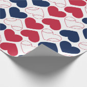 Baseball Heart Wrapping Paper ラッピングペーパー (角)