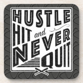 Baseball Hustle Hit Never Quit Coaster Set コースター (正面)