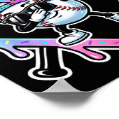 Baseball Ice Cream Drip 67 Player Dabbing Six Seve ポスター (角)