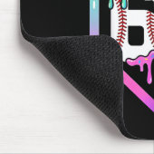 Baseball Ice Cream Drip 67 Player Dabbing Six Seve マウスパッド (コーナー)
