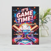 Baseball Ice Cream Drip Birthday Invitation 招待状 (スタンド正面)