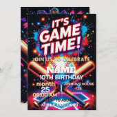 Baseball Ice Cream Drip Birthday Invitation 招待状 (正面/裏面)