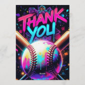 Baseball Ice Cream Drip Birthday Invitation 招待状 (裏面)