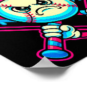 Baseball Ice Cream Drip Number 67 Six Seven Meme 6 ポスター (角)