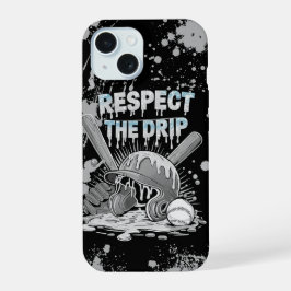 Baseball Ice Cream Drip With Sprinkles Home Plate iPhone 15ケース