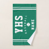 Baseball Icon, Custom Name & School, Team Gift Han ハンドタオル (ハンドタオル)