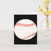 Baseball Illustration カード (黄色い花)