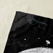 Baseball Impact Art – Bold Red Splash Design ビーチタオル (インサイチュ)