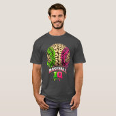 Baseball IQ Brain Drip Art Tシャツ (正面フル)
