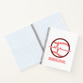Baseball is Life Heartbeat Pulse Graphic ノートブック (内部)