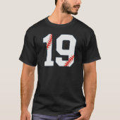 Baseball Jersey Number 19 Tシャツ (正面)