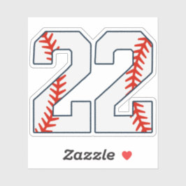 Baseball Jersey Number 22 シール