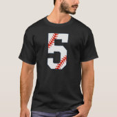 Baseball Jersey Number 5 Tシャツ (正面)