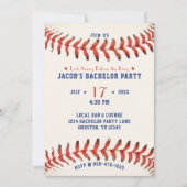 Baseball Last Swing Before the Ring Bachelor Party 招待状 (正面)