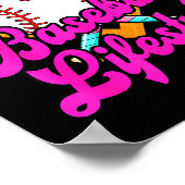 Baseball Life Lifestyle Home Plate Ice Cream Drip  ポスター (角)