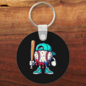 Baseball Lifestyle 101 Apparel Youth Drip Baseball キーホルダー (正面)