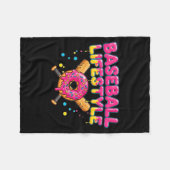 Baseball Lifestyle 101 Apparel Youth Drip Baseball フリースブランケット (正面(横))