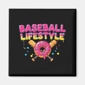 Baseball Lifestyle 101 Apparel Youth Drip Baseball マグネット (正面)
