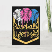 Baseball Lifestyle Ball Sprinkles Drip Boys Kids M カード (正面)