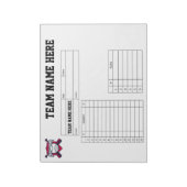 Baseball Lineup Cards ノートパッド (回転)