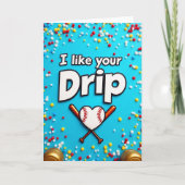 Baseball Love Drip Card カード (正面)
