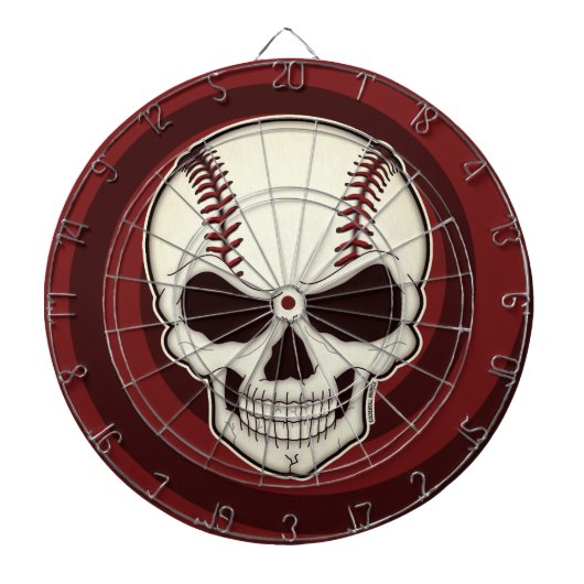 Baseball Lover Til Death Screwball Graphics ダーツボード (正面)
