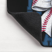 Baseball Mama Coquette Bow Game Day Baseball Mom M マウスパッド (コーナー)