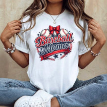 Baseball Mama Coquette Bow Retro Game Day