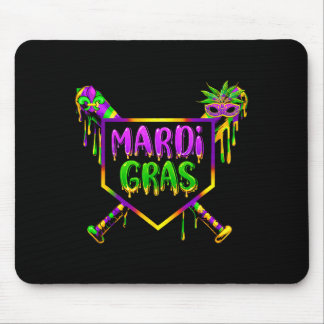 Baseball Mardi Gras Carnival Party Mask Ice Cream  マウスパッド