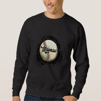 Baseball Mawmaw Vintage Baseball Family Matching スウェットシャツ