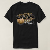 Baseball Mimi Leopard Mother's Day  Tシャツ (デザイン正面)