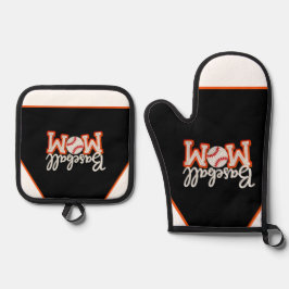 Baseball Mom “Baseball M❤️M” Gift Box Design – Bas 鍋つかみ&鍋敷きセット