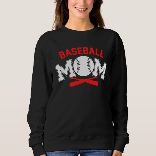 Baseball Mom Baseball Player For Mother s Day スウェットシャツ (正面)